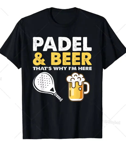 Camiseta divertida de pádel para hombre