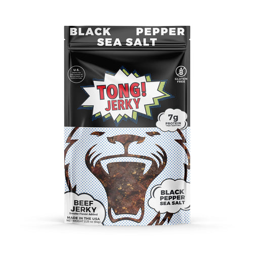 Sal marina con pimienta negra