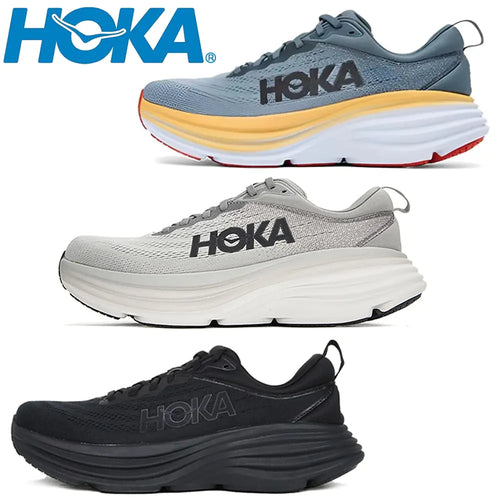 Zapatillas deportivas para correr HOKA Bondi 8: amortiguación transpirable y antideslizante para hombres y mujeres