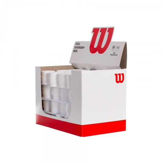 Wilson White Pro Box of 60 Perforated Overgrips