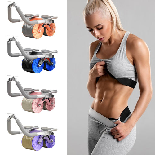 Rueda abdominal para ejercicios domésticos masculinos y femeninos, dos en uno, para deportes de fitness en interiores