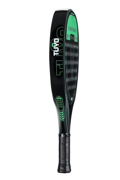 Green Arrow Teardrop Padel Racket - Ideal for Beginners