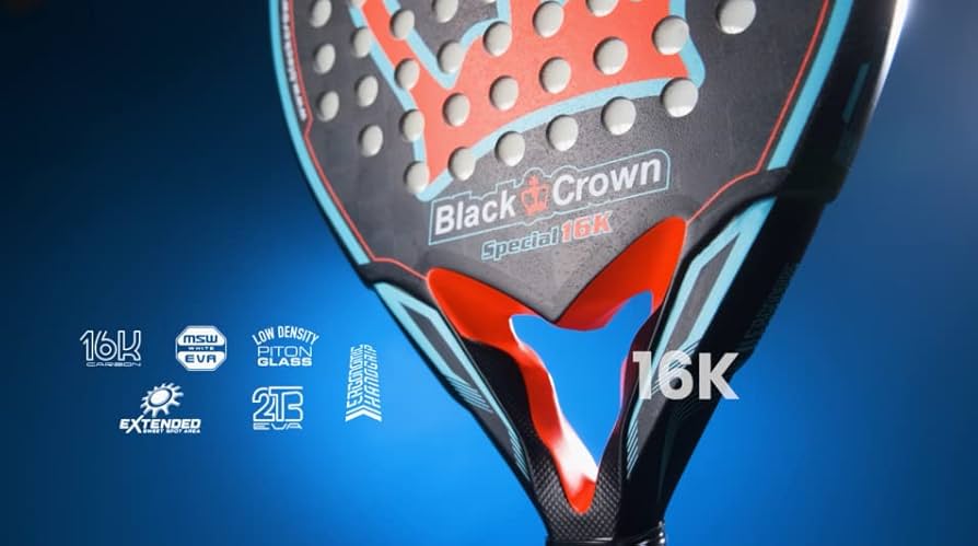 Black Crown Special 16K Padel Racket