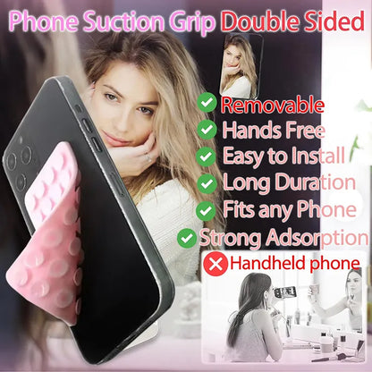 Mobile Holder for Padel Filming - Double-Sided Silicone Suction Pad With Multiple Functions