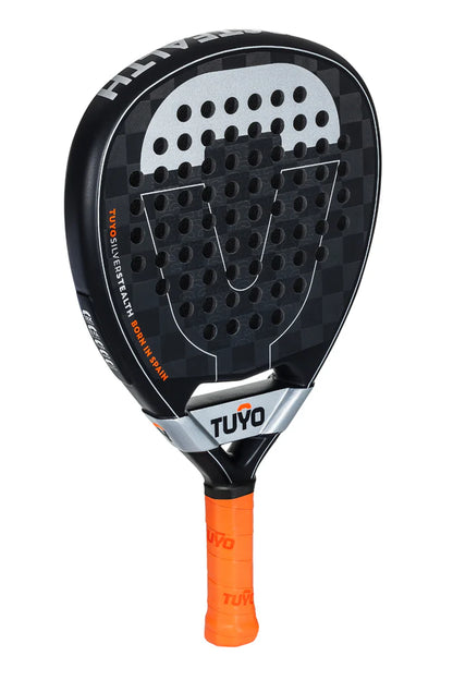 Silver Stealth V2 Padel Racket Teardrop Shape for the Attacking Padel Player