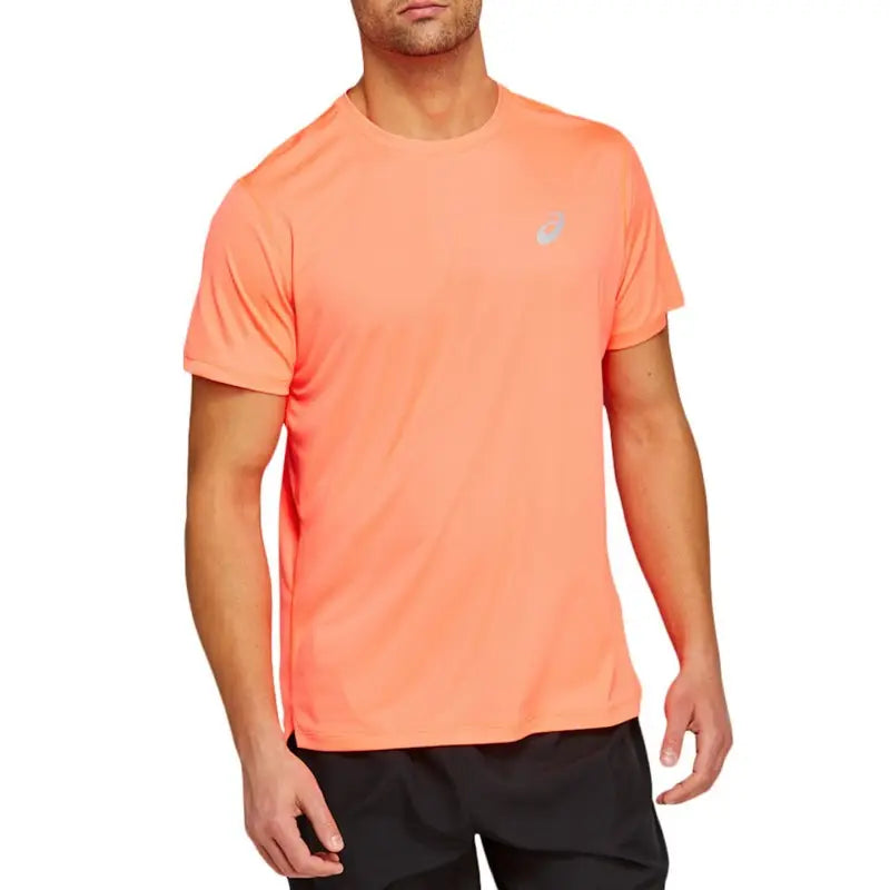 ASICS Silver Short Sleeve T-Shirt for Men