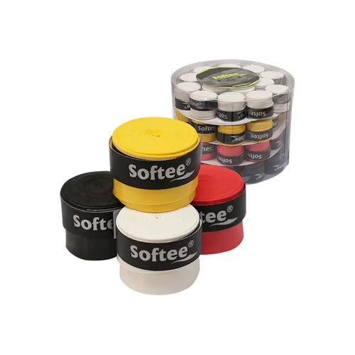 Softee Jar of 60 Multicolor Overgrips Adhere