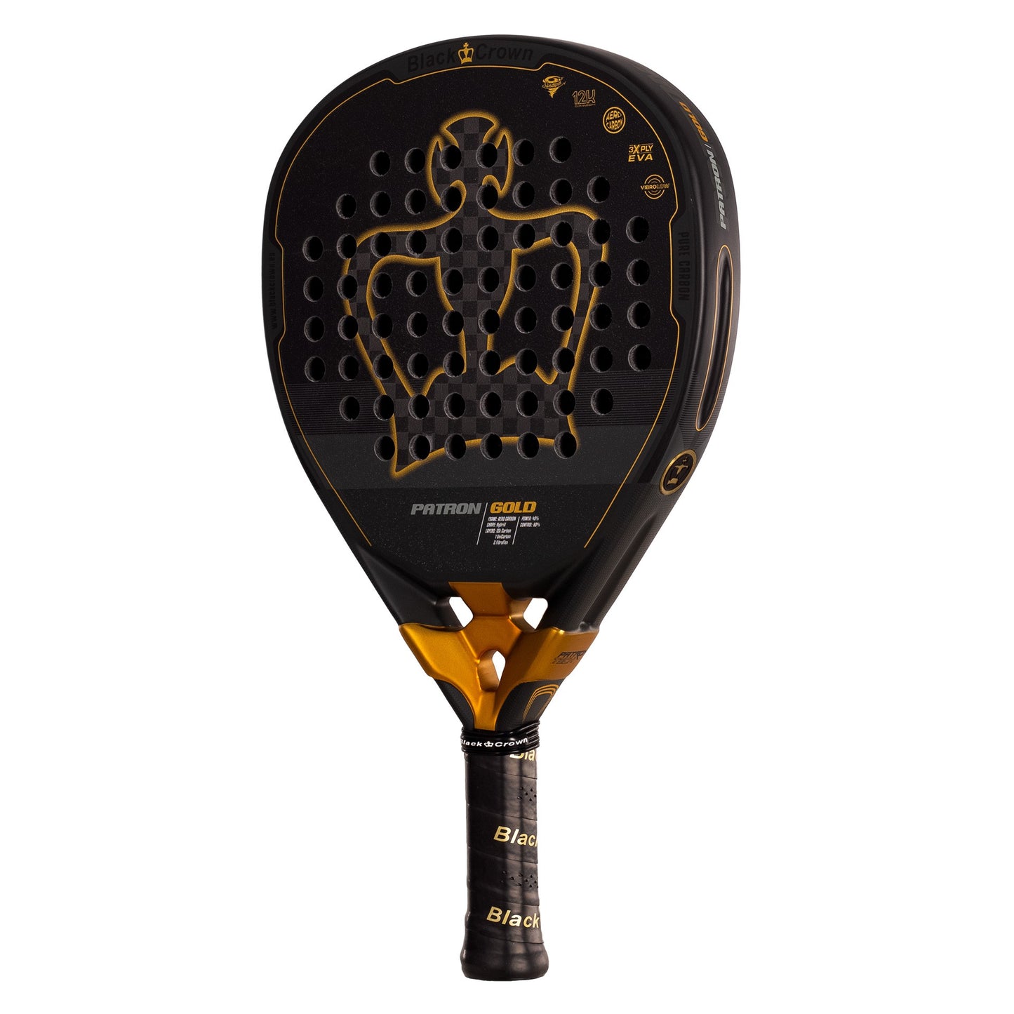 Black Crown Patron Gold Padel Racket