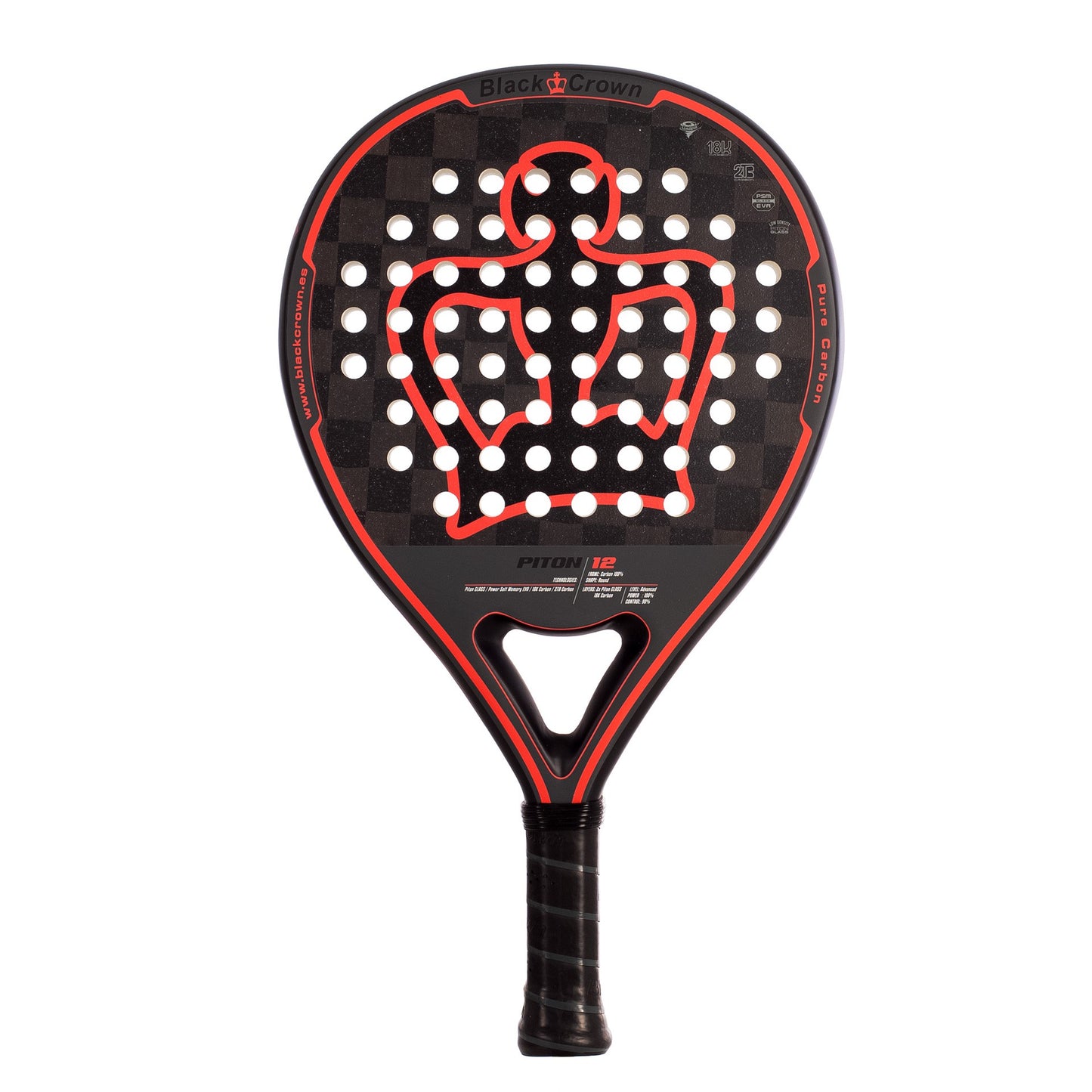 Black Crown Piton 12 Padel Racket