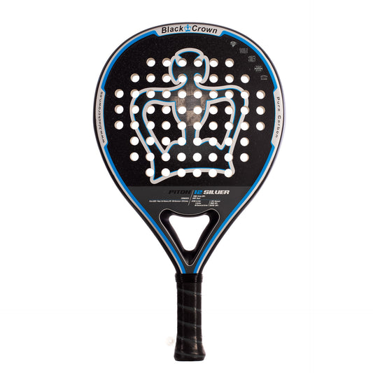 Black Crown Piton 12 Silver Padel Racket