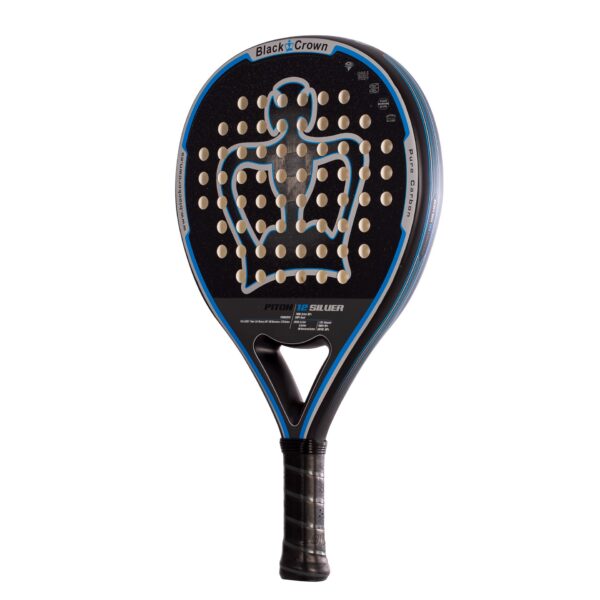 Black Crown Piton 12 Silver Padel Racket