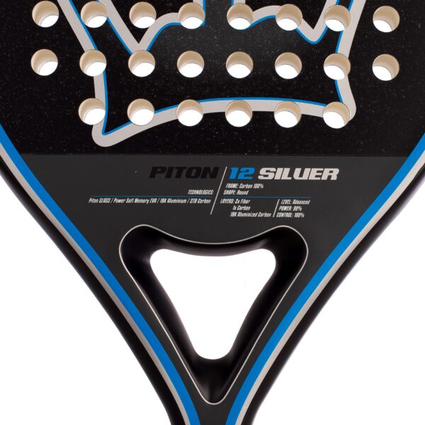 Black Crown Piton 12 Silver Padel Racket
