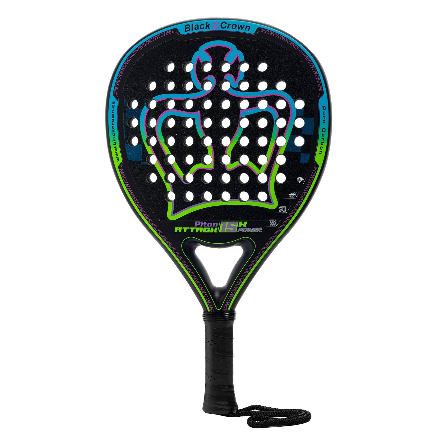Black Crown Piton Attack 15K Power Padel Racket