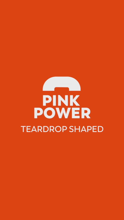 Pink Power Teardrop Padel Racket for Beginners