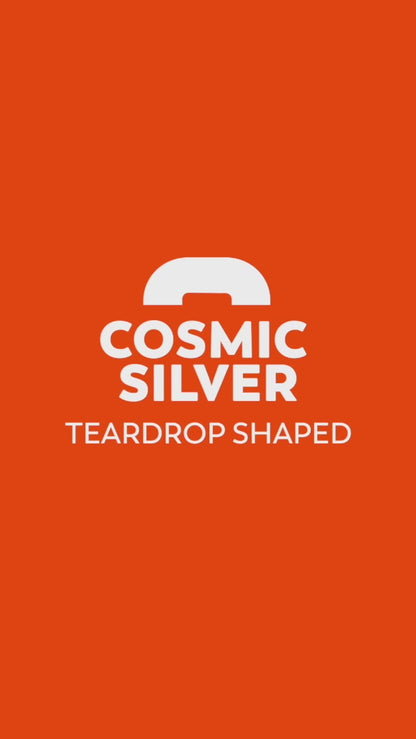 Cosmic Silver - Teardrop Padel Racket for All-Round Players