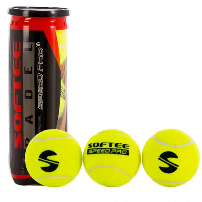 Softee Speed Pro Padel Balls - Tube of 3